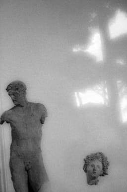 Photograph of Two Statues of Deities in Rome